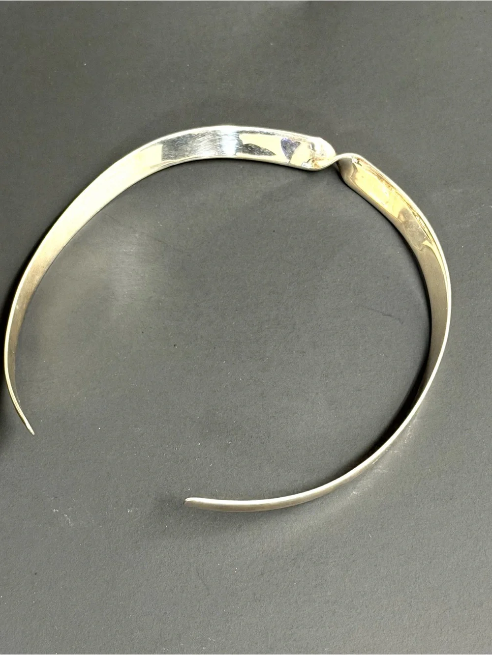 925 SS Minimalist Collar Choker Necklace 16” 38 grams